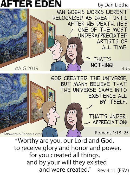 Van Gogh and God cartoon loading...